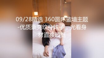 09/28精选 360圆床蓝墙主题-优质票亮纹身妹子，光看身材直接硬挺