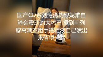 国产CD系列湾湾伪娘妮雅自骑会震动的大鸡巴 插到前列腺高潮不用手撸精液自己喷出来值得一看