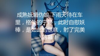 成熟妩媚伪娘 下雨天待在车里，格外的宁静，此时自慰妖棒，是如此的惬意，射了完美落幕！