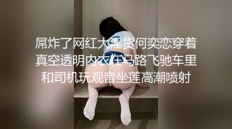 屌炸了网红大淫货何奕恋穿着真空透明内衣在马路飞驰车里和司机玩观音坐莲高潮喷射