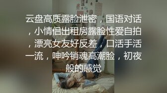 云盘高质露脸泄密，国语对话，小情侣出租房露脸性爱自拍，漂亮女友好反差，口活手活一流，呻吟销魂高潮脸，初夜般的感觉