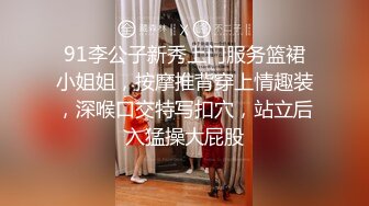 91李公子新秀上门服务篮裙小姐姐，按摩推背穿上情趣装，深喉口交特写扣穴，站立后入猛操大屁股