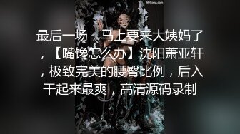 最后一场，马上要来大姨妈了，【嘴馋怎么办】沈阳萧亚轩，极致完美的腰臀比例，后入干起来最爽，高清源码录制