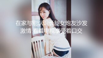 在家与刚认识长腿女炮友沙发激情 看着电视享受着口交