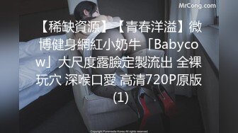 【稀缺資源】【青春洋溢】微博健身網紅小奶牛「Babycow」大尺度露臉定製流出 全裸玩穴 深喉口愛 高清720P原版 (1)